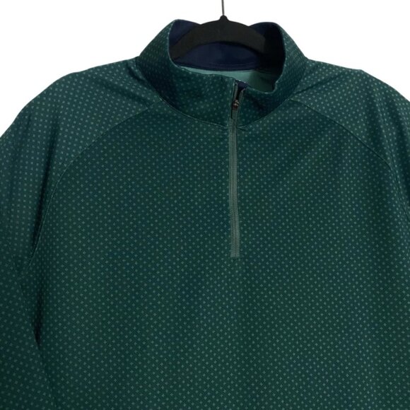 Mizzen + Main Mens Green Long Sleeve 1/4 Zip Casual Pullover Sweater Shirt Large - Picture 3 of 6